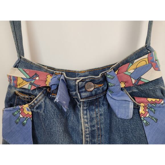 Vintage Denim Y2K Shabby Chic Boho Crossbody Shoulder Strap Handbag - Picture 3 of 10